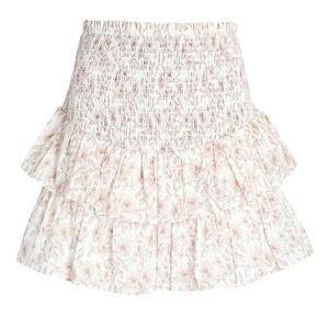 Intermix Mariah Ruffled Floral Voile Mini Skirt In Multi- Size Medium
